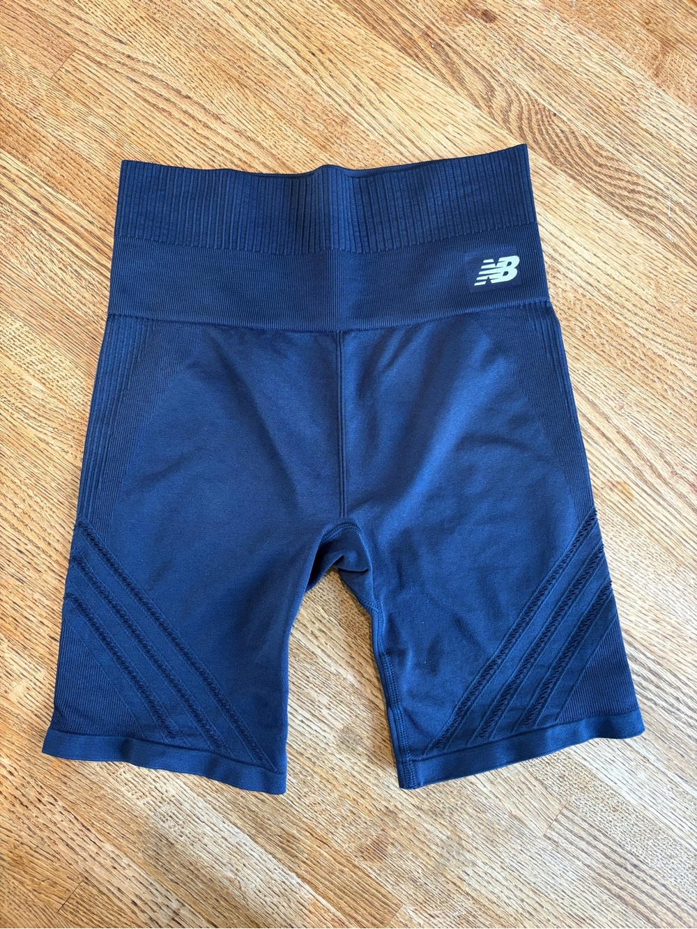 New Balance Women's Navy High-Waist Bike Shorts